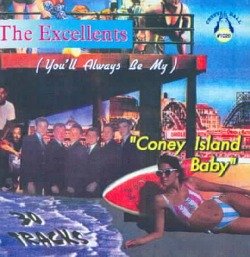 The Coney Island Baby Lyrics was a Top 20 Doo-wop hit made popular in 1962 by The Excellents, a  group from the Bronx, NY. Classic cars on stage and Nathan's famous hotdogs takes you back to those vinyl record memories when the early sixties was a fun time. 