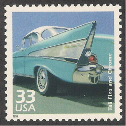 1999 postage stamp of 1957 Chevrolet.