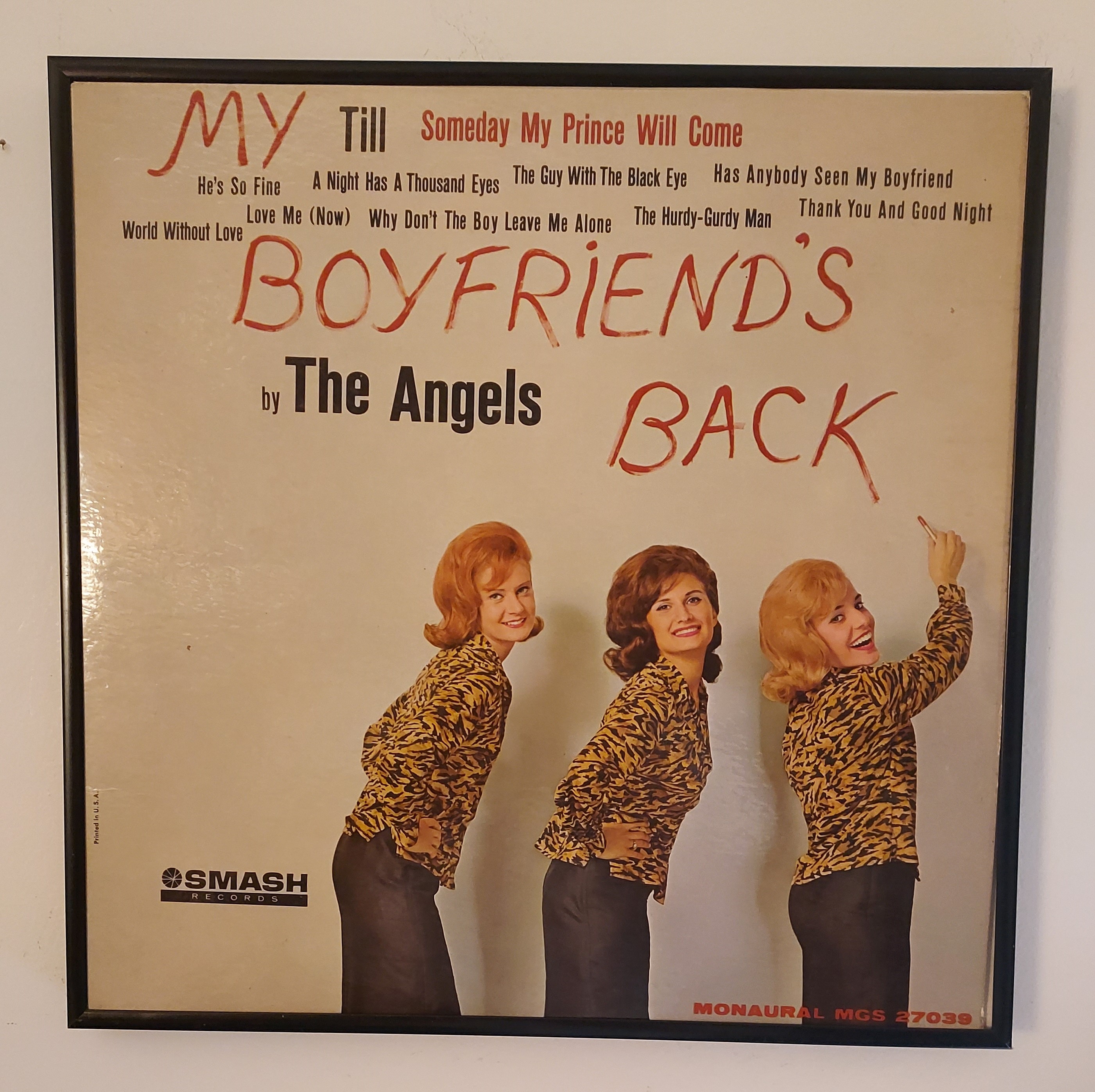 My Boyfriend's Back vinyl LP at vinyl record memories.