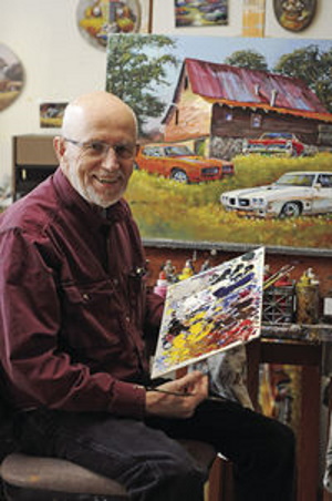 Dale Klee at his studio in Wyoming, MN.