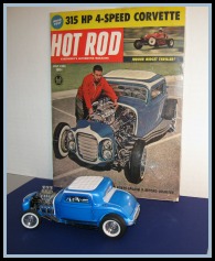 Two of a kind...Deuce Coupe replica and 1961 original magazine.