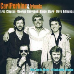 Eric Clapton with Carl Perkins and Friends in 1985.