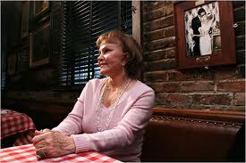 Maria Elena Santiago at table 53, PJ Clarke's in New York, June 20, 1958