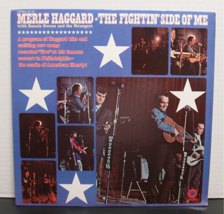 Merle Haggard Fightin' Side of Me, from 1970. Read the story at vinyl record memories.com.