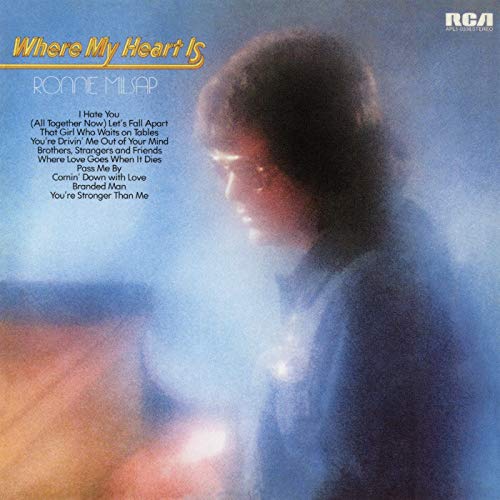 The Ronnie Milsap Vinyl Record Memories features the song I Hate You. The title may give you pause but the soft soothing intro by the Nashville Edition leaves you with the feeling that this might not be such a bad song after all. His first big hit early in his career.