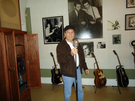 My friend, Bill Moore at Sun Studios in 2015.