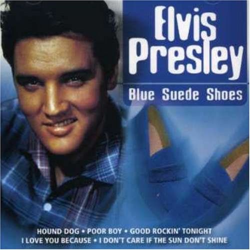 Carl Perkins wrote the Blue Suede Shoes lyrics and the song became a rockabilly standard when first recorded by Perkins in 1955. Elvis did a great cover of the song in 1956 and charted at #20, but Carl Perkins self penned version rightfully finished at #1.