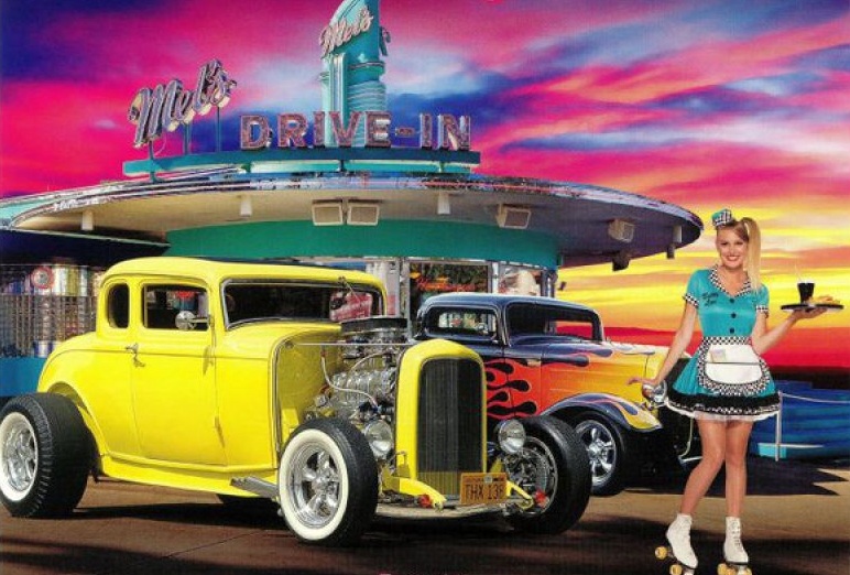 Cruisin' the Drive-in restaurants.