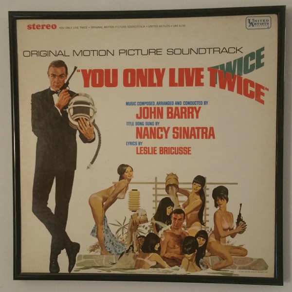 Click to expand - You Only Live Twice album cover art from 1967 at vinyl record memories.