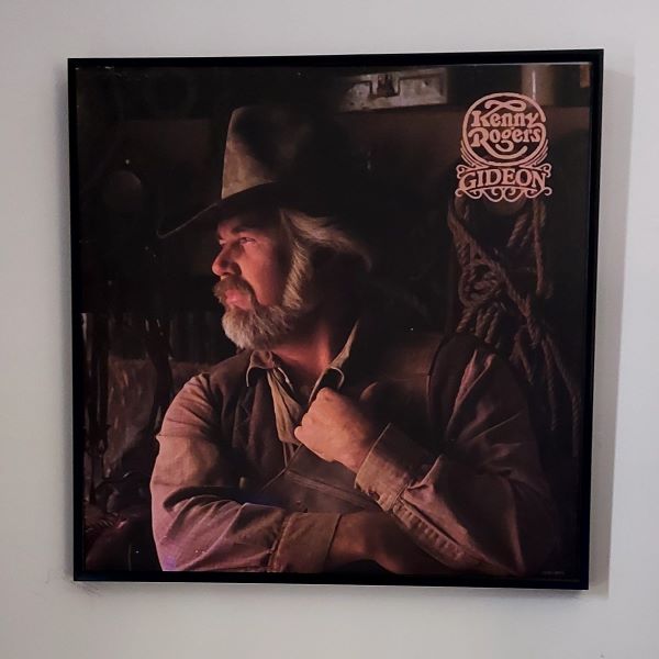 Kenny Rogers Gideon Framed Album Cover Art.