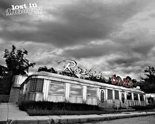 The original Rosie's diner photo courtesy of Lost In Michigan.net.